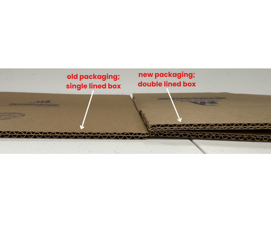 comparing old and new packaging MI